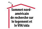 Logo, North American Housing and HIV/AIDS Research Summit (french)