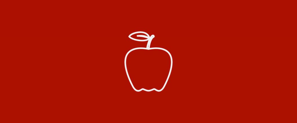 An icon of an apple.