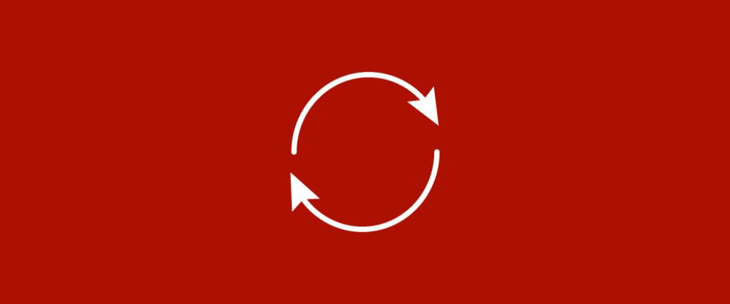 An icon of arrows symbolizing repetition or a cycle.