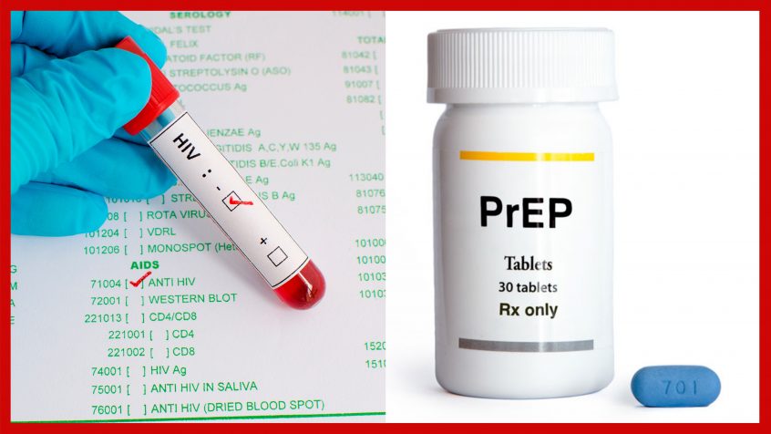 A requisition for an HIV test which resulted in negative and a bottle for 30 day of PrEP